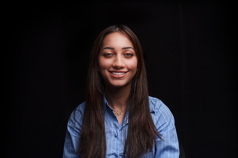 A portrait of Faryal Naveed